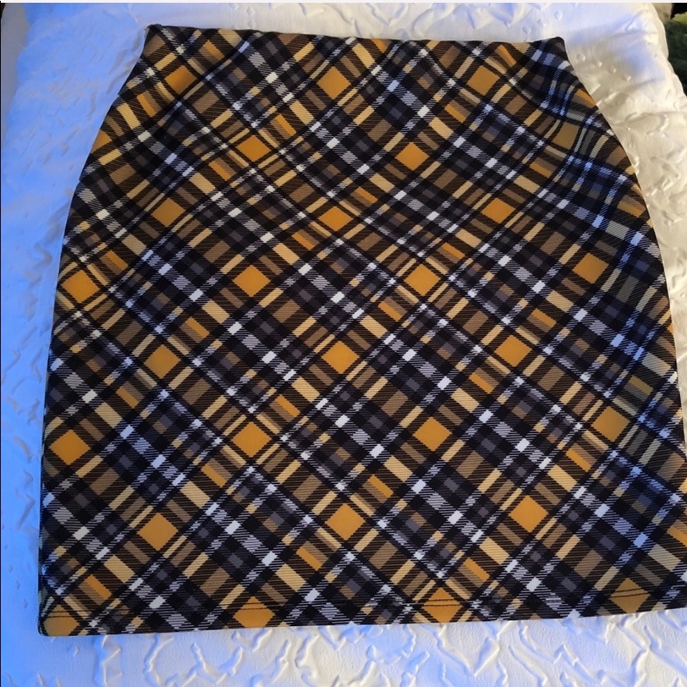 yellow plaid clueless skirt